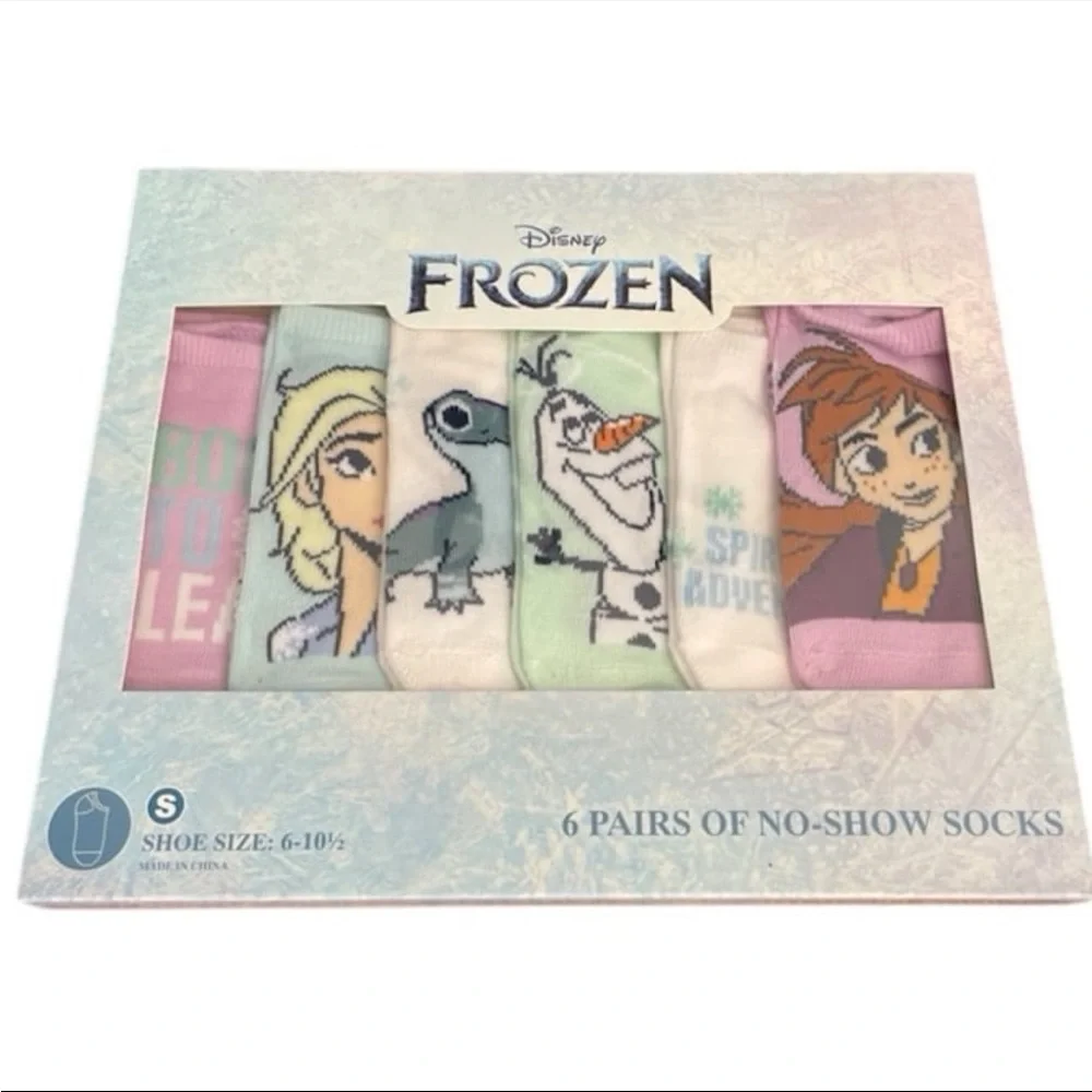 Girls Frozen Socks 6 -10 1/2